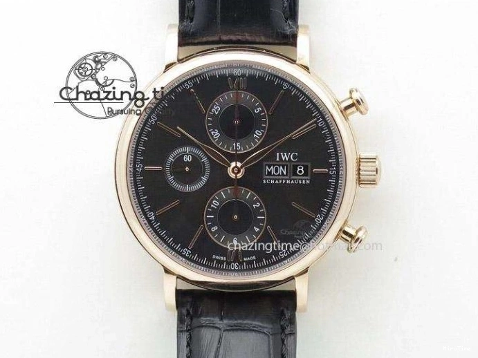 MIROTIME 0714 MoistureWicking Da Vinci IW356601 SS MKF 1:1 Best Edition Blue Dial On Black Leather Strap A 7233